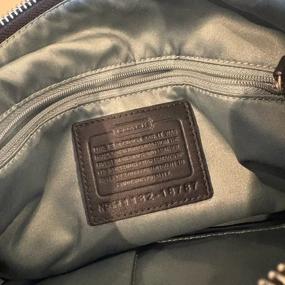 Coach Black and Silver Women's Bag - Picture 7 of 9